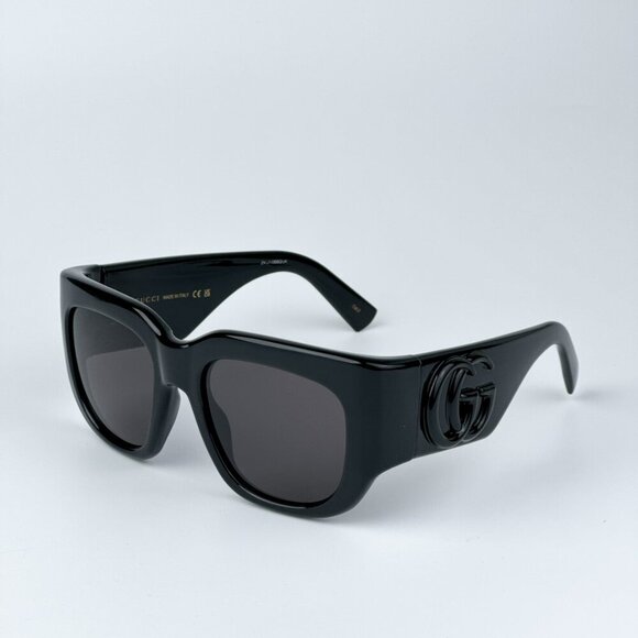 Gucci GG1545S 001 BRAND NEW Sunglasses Black Grey Women Square main image 10